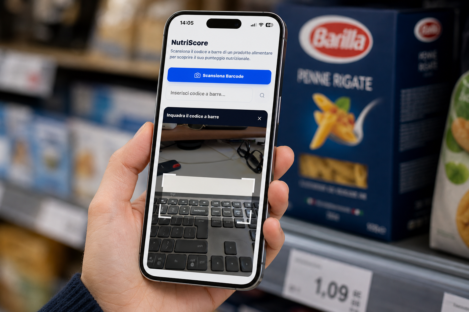 NutriScore su Annotatio — scansiona il barcode e scopri il punteggio nutrizionale